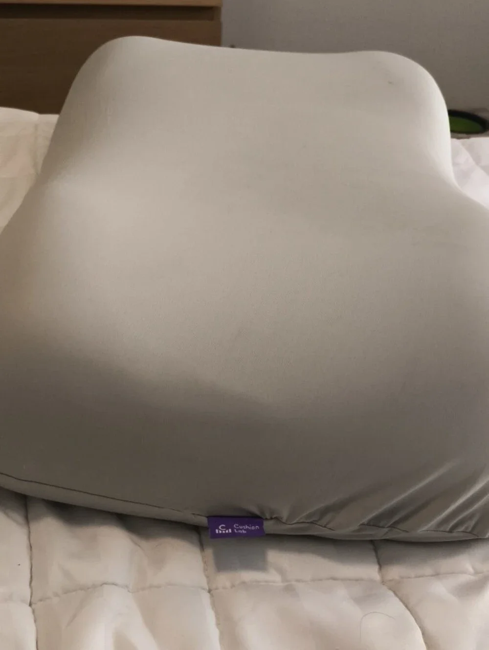 Cushion Lab Deep Sleep Foam Contour Pillow - Light Gray